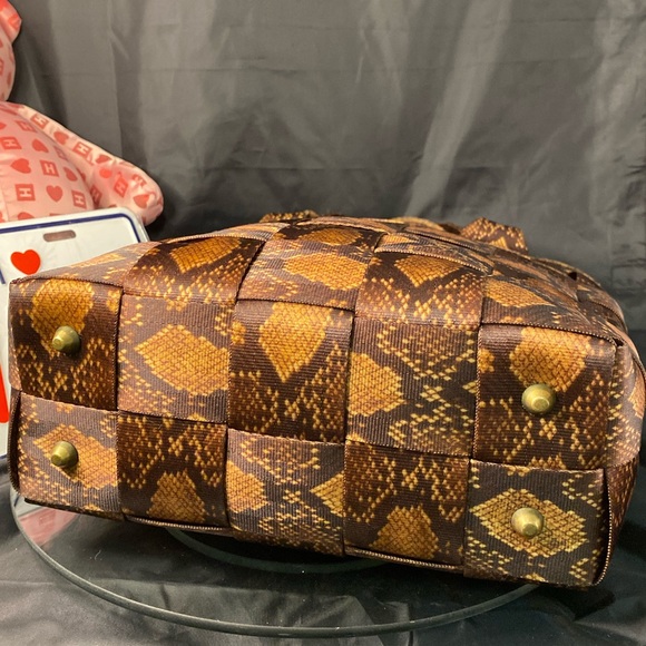 Retired Harveys Python Carriage Ring Tote - Picture 9 of 15